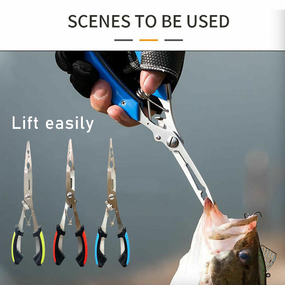 Fishing Equipment Parts - Roestvrijstalen vistang Multifunctionele splitringopener Gevlochten lijnsnijder