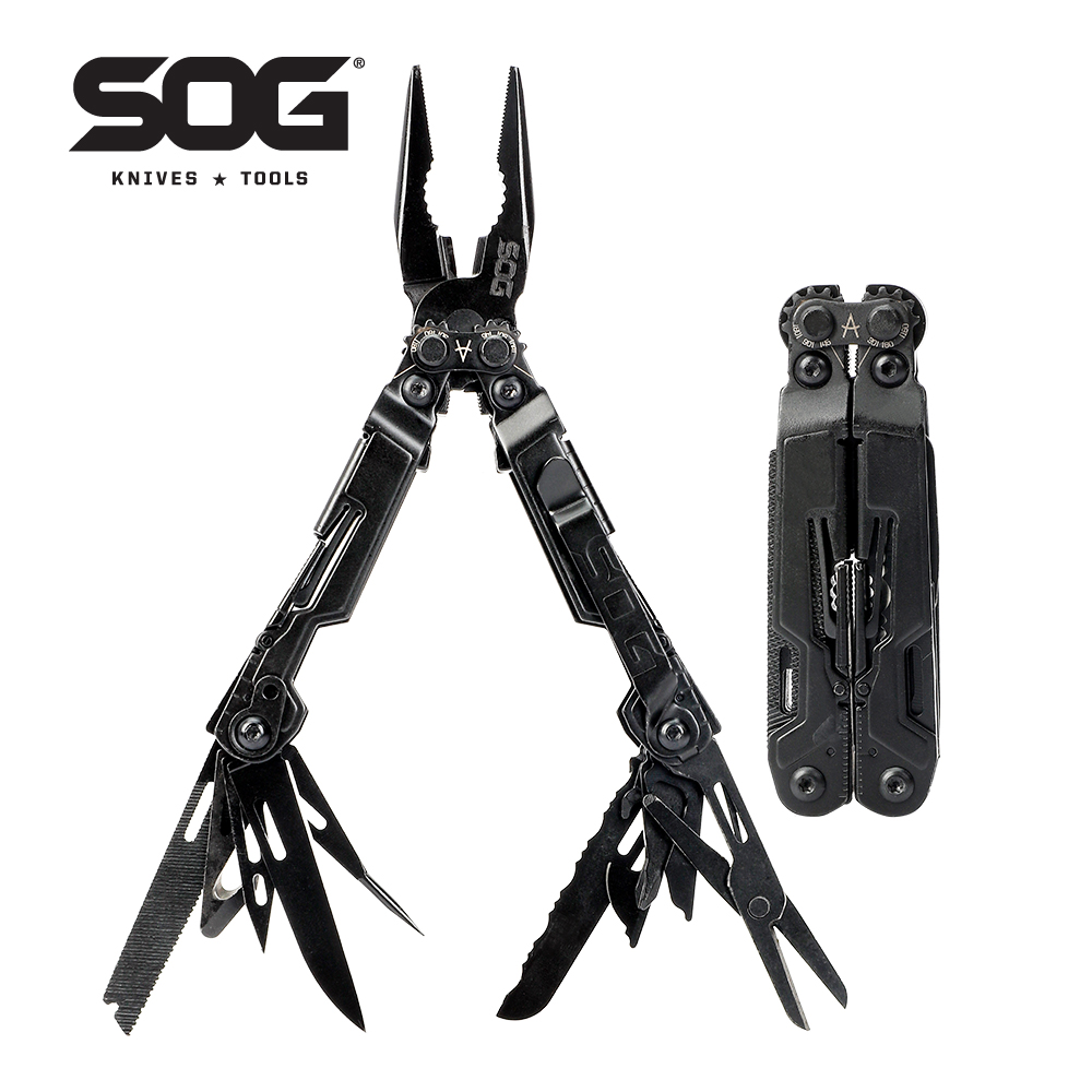 Fishing Equipment Gifts - SOG 18-in-1 PowerPint Mini Multitool Roestvrijstalen