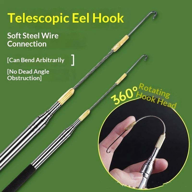 Saltwater Fishing Hook - Telescopische palingvishaak 360 graden rotatie met