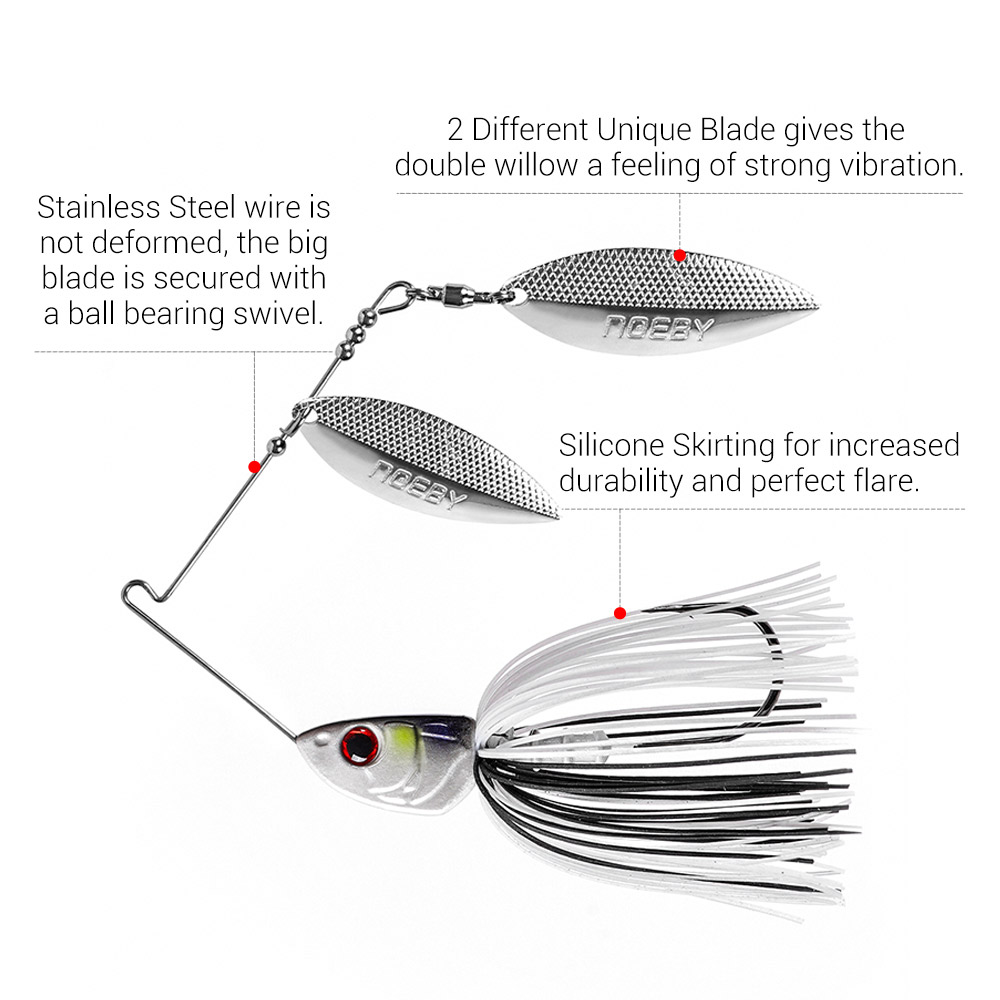 Noeby Spinnerbait 10.5g 14g 21 - Saltwater Fishing Hook recensie en prijs