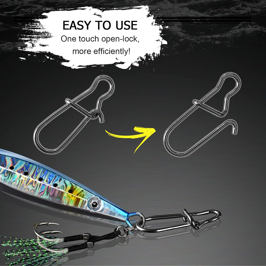50 Stuks Crankbait Snaps Rvs D - Fishing Equipment Hook recensie en prijs