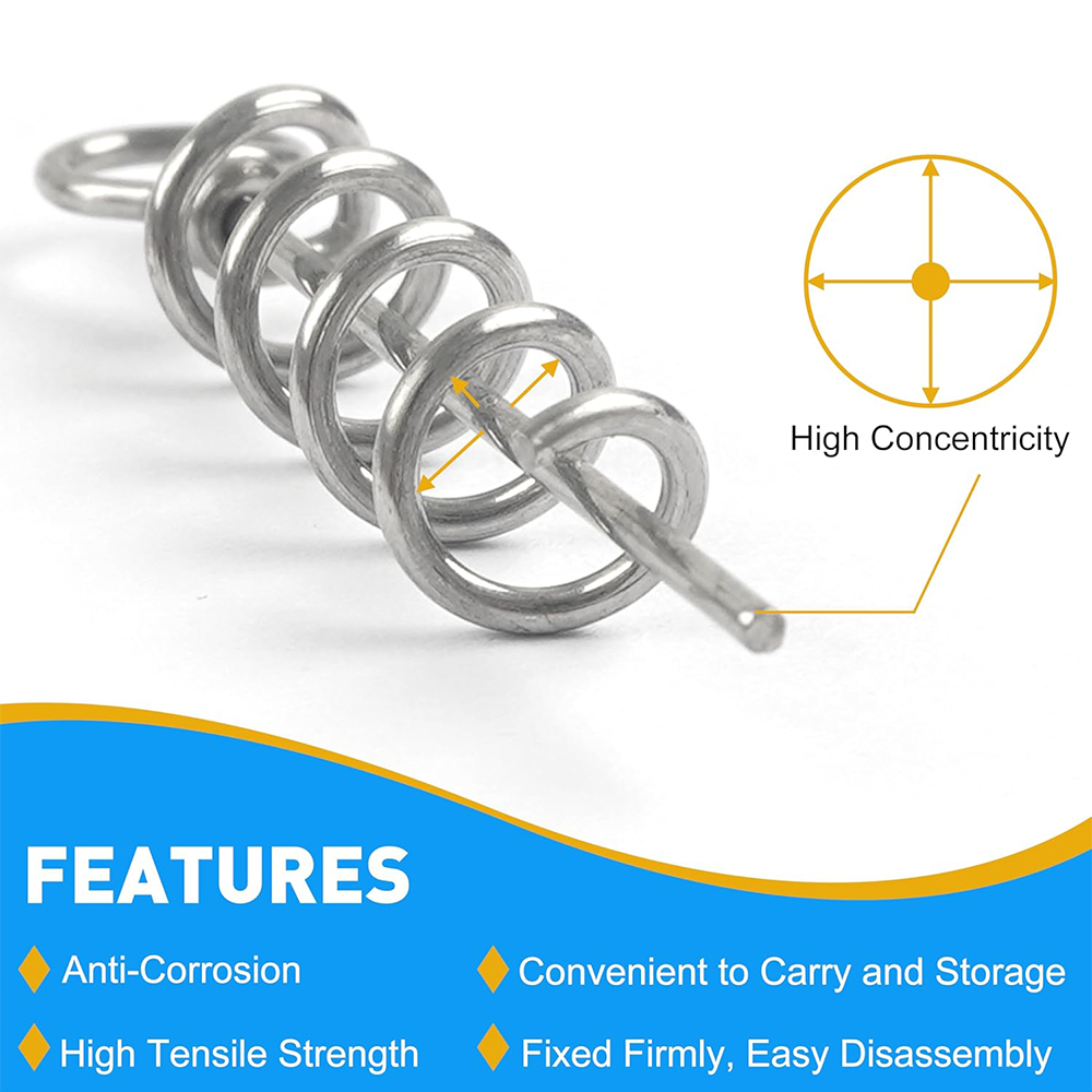 50 Stuks Lente Twist Lock Viss - Fishing Equipment Hook recensie en prijs