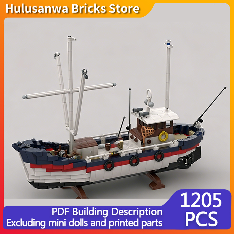 Houten vistrawlermodel MOC Bou - Fishing Equipment Gifts recensie en prijs
