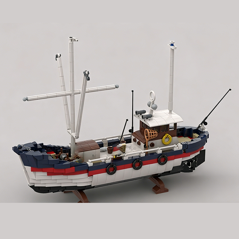 Houten vistrawlermodel MOC Bou - Fishing Equipment Gifts recensie en prijs