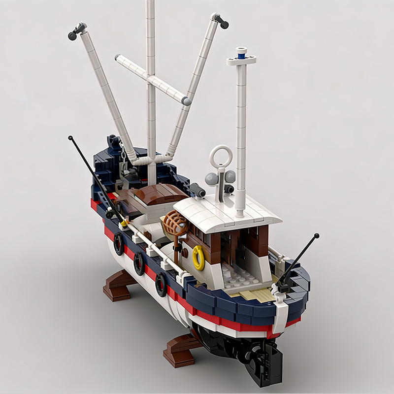 Houten vistrawlermodel MOC Bou - Fishing Equipment Gifts recensie en prijs