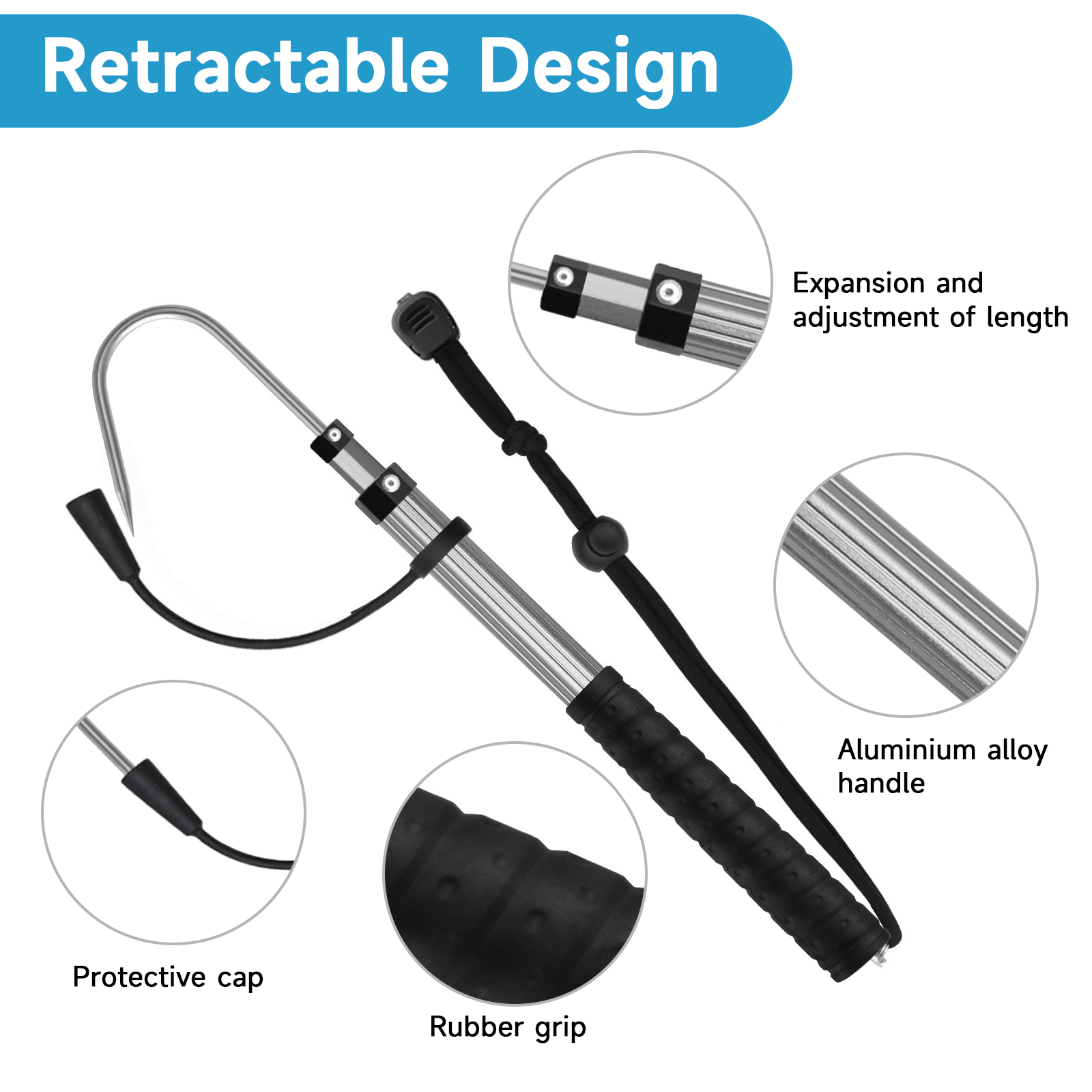 SANLIKE 90 cm telescopische vi - Saltwater Fishing Hook recensie en prijs