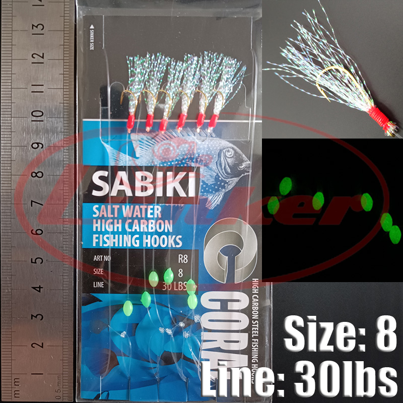 Lunker sabiki rig haken lichtg - Saltwater Fishing Hook recensie en prijs